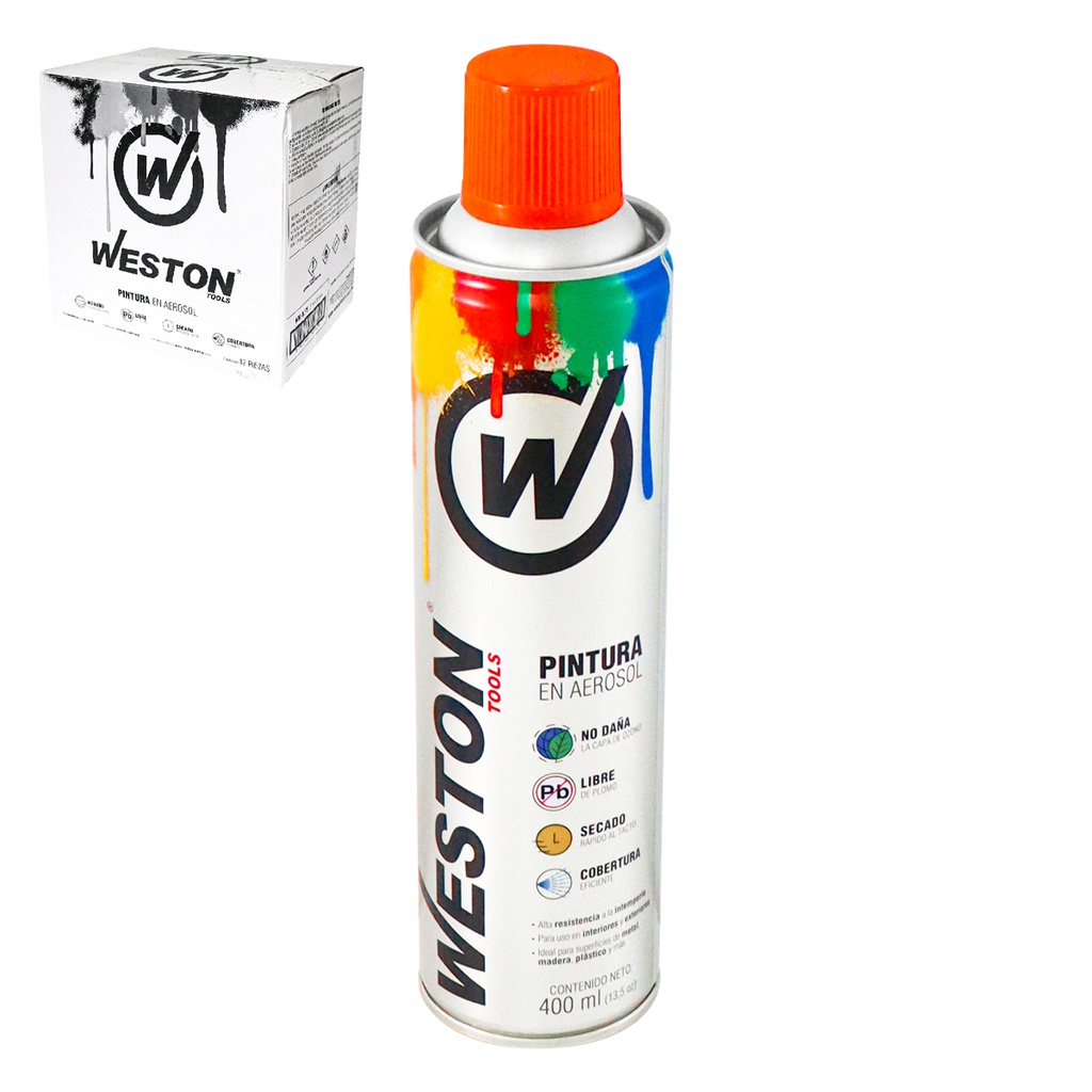 PINTURA AEROSOL NARANJA 400ml