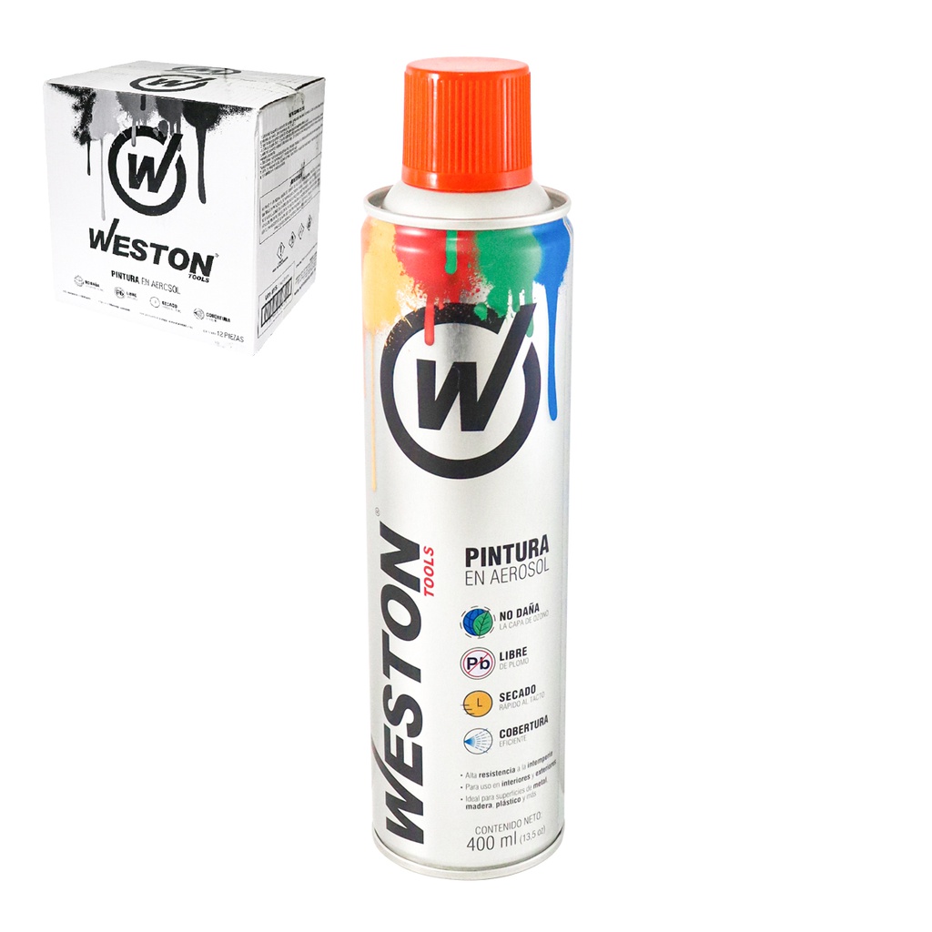 PINTURA AEROSOL NARANJA CHEVY 400ml