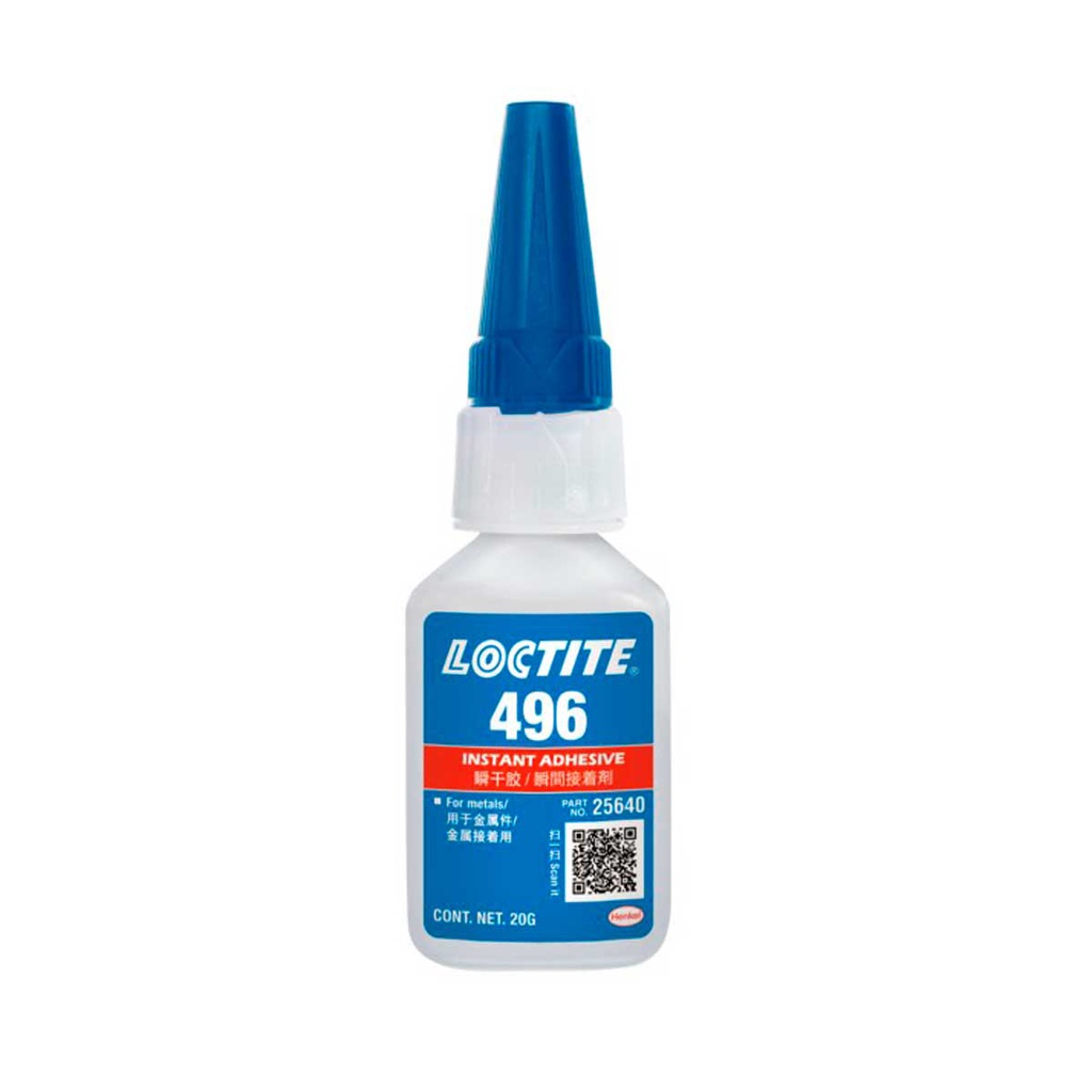 LOCTITE® 496™ ADHESIVO INSTANTANEO SUPER BONDER® BOTELLA 20 g