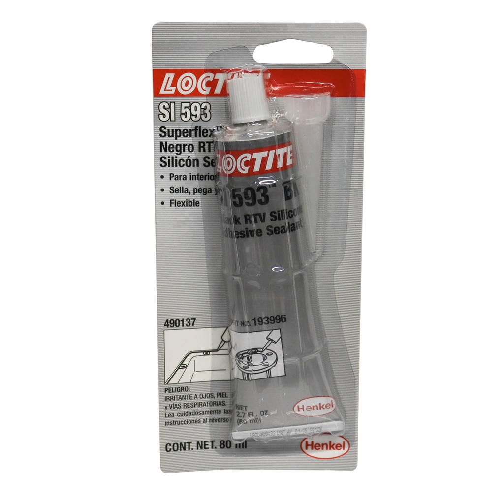 LOCTITE® SUPERFLEX® SILICON NEGRO RTV SELLADOR ADHESIVO 80 ml