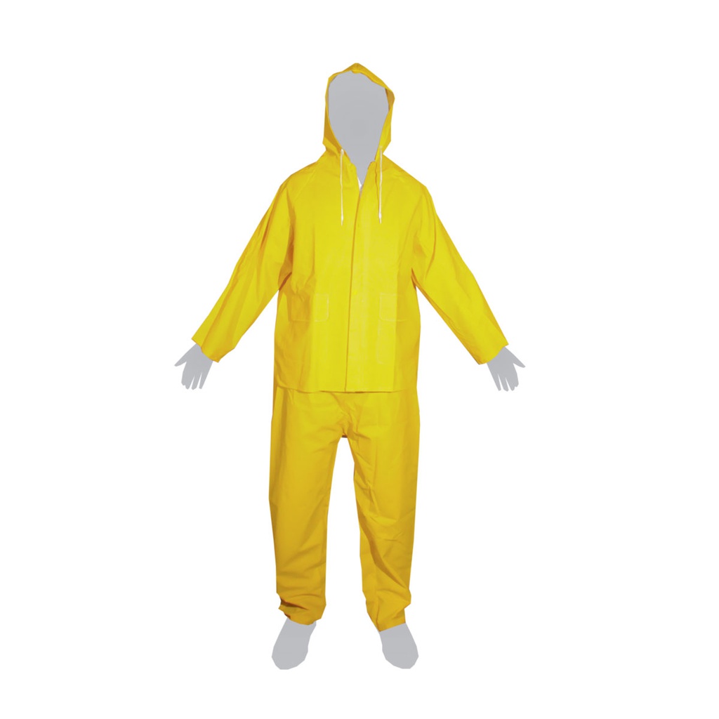 TRAJE IMPERMEABLE 2 PIEZAS PVC/POLIESTER 0.35MM T/M