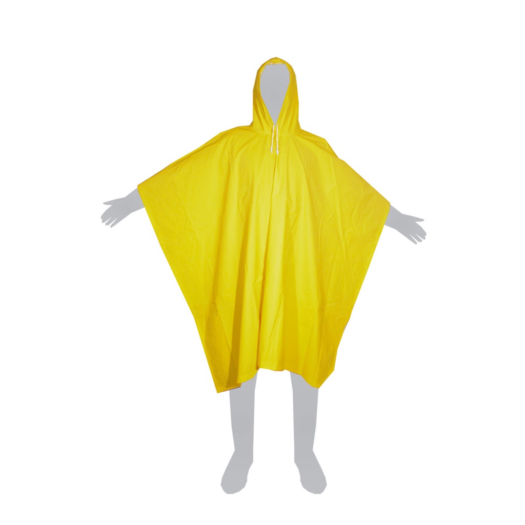 PONCHO IMPERMEABLE PVC/POLIESTER 0.32MM UNITALLA