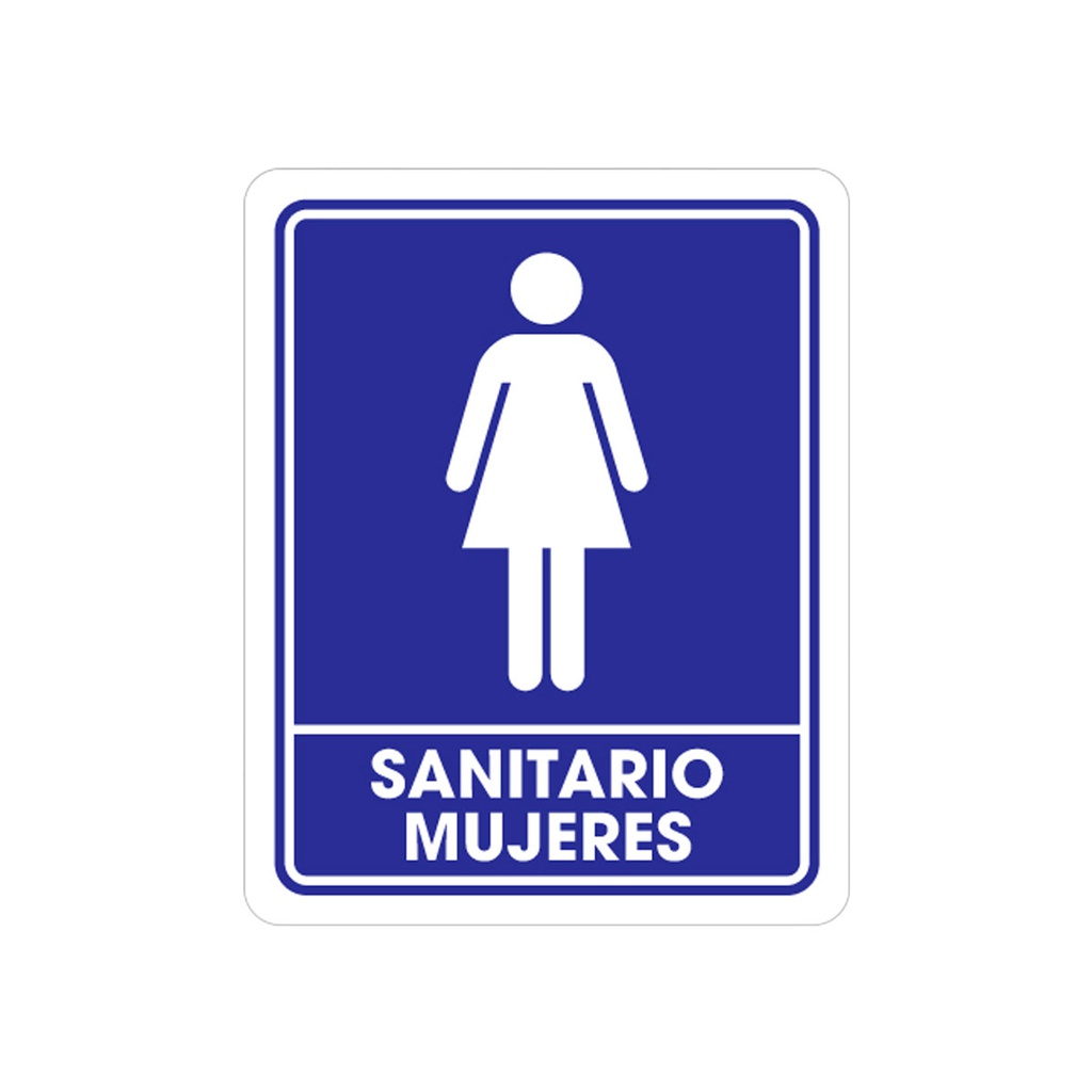 SEÑALAMIENTO SANITARIO MUJERES 25 X 35CM