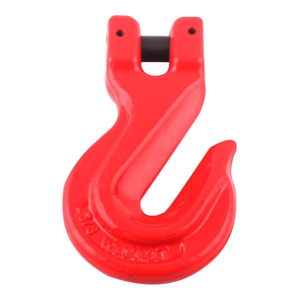 GANCHO CLEVIS G80 ROJO 1/4&quot; TRABACADENA