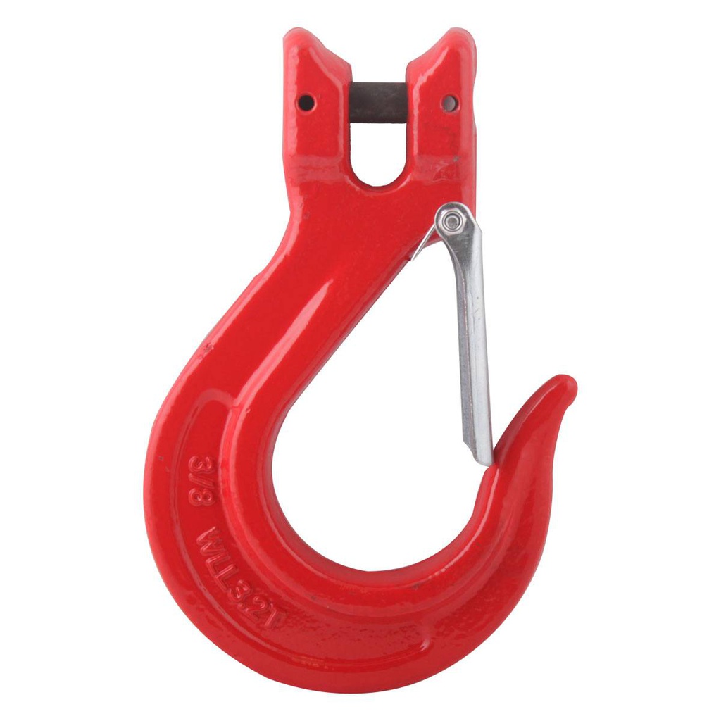 GANCHO CLEVIS G80 P/ESLINGA   ROJO   3/8&quot;