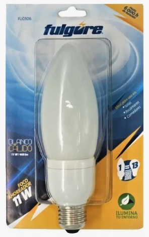 FOCO AHORRADOR TIPO CANDLE 11W