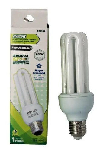 FOCO AHORRADOR TIPO 3U 20W LUZ
