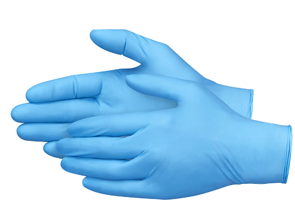 35000152 GUANTES DE NITROLO SIN POLVO 100/PZ. CELESTES