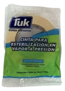 2403 CINTA TUK 18MM X 50M PARA ESTERILIZACION EN VAPOR