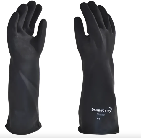 GUANTE DE HULELATEX PARA USO INDUSTRIAL  TALLA 10 DERMA CARE