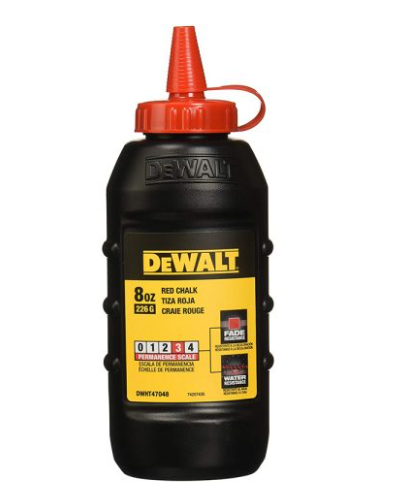 BOTELLA TIZA 8oz ROJO DWHT47048L