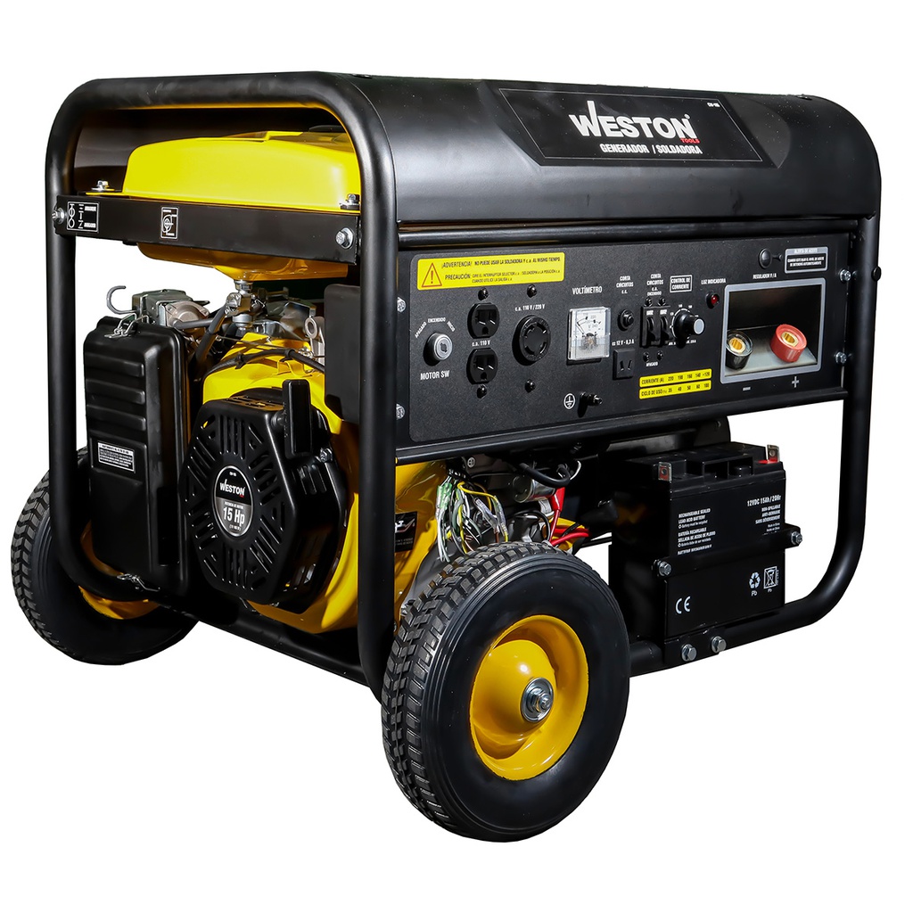 GENERADOR SOLDADORA C/MOTOR A GASOLINA 220A 6000W (INICIO ELECTRICO)