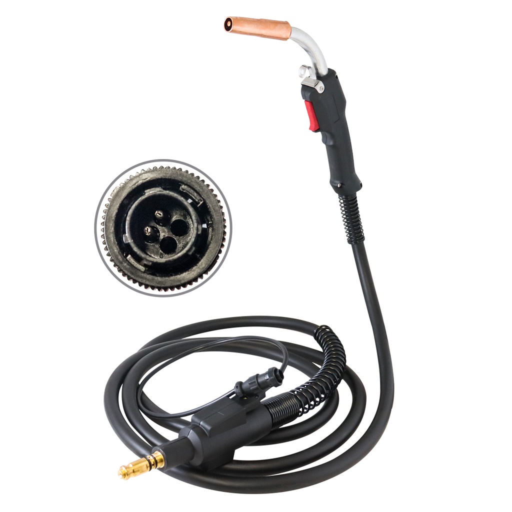 ANTORCHA MIG TIPO TWECO 300 AMP C/CONECTOR TIPO LINCOLN