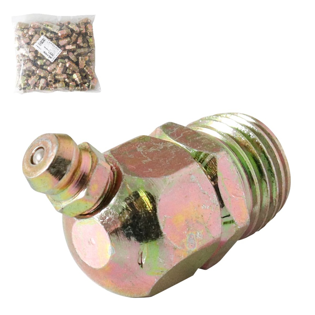 GRASERA 1/4" NPT 45 GRADOS (Precio x pieza - Empaque c/100 pzas)