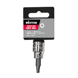 DADO CUADRO 3/8" CON PUNTA TORX, T30