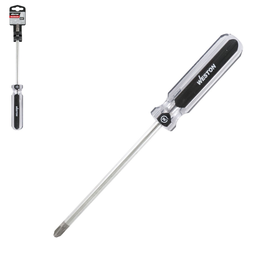 DESARMADOR PHILLIPS 5/16 X 6" MANGO PVC ASME-B107.600 (CAJA C/6 PZAS - PRECIO X PIEZA)