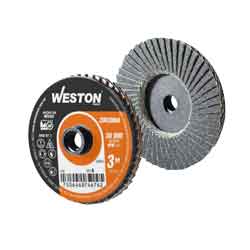 MINI DISCO LAMINADO D/CAMBIO RAPIDO 3" TIPO S ZIRCONIA G120 (Precio x Pieza – Bolsa c/10 pzs)