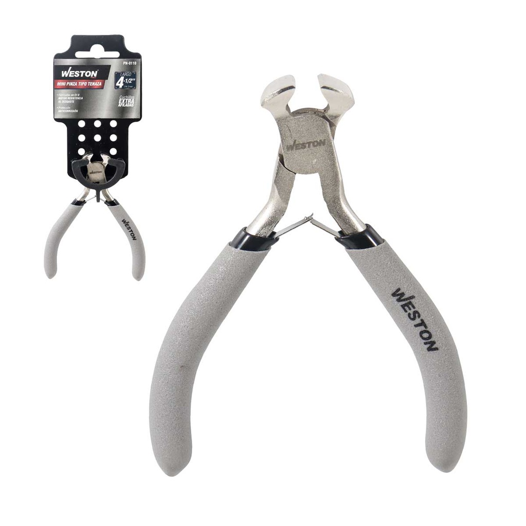 MINIPINZA TIPO TENAZA 4.5&quot; (CAJA C/6 PZAS - PRECIO X PIEZA)