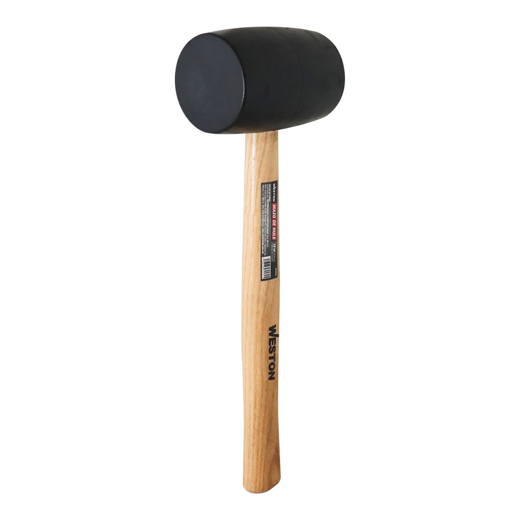 MAZO DE HULE 16 OZ MANGO 11" DE MADERA