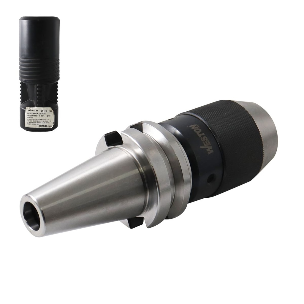 BROQUERO AJUSTABLE CON CONO BT40 1/8" - 5/8"