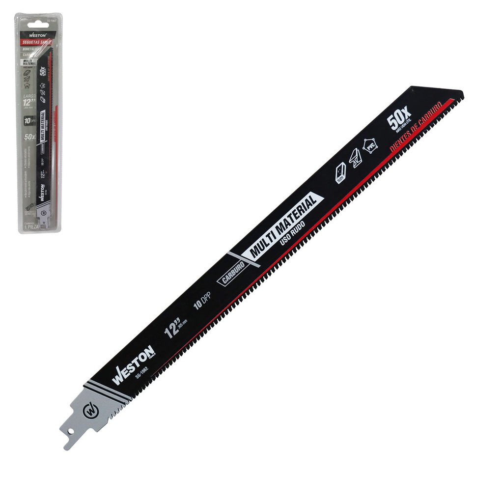 SEGUETA SABLE DE CARBURO 12" 10TDPP