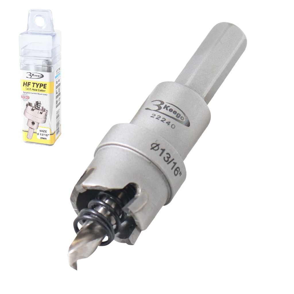 CORTADOR ANULAR TCT TIPO HF 13/16&quot; ZANCO 3/8&quot;