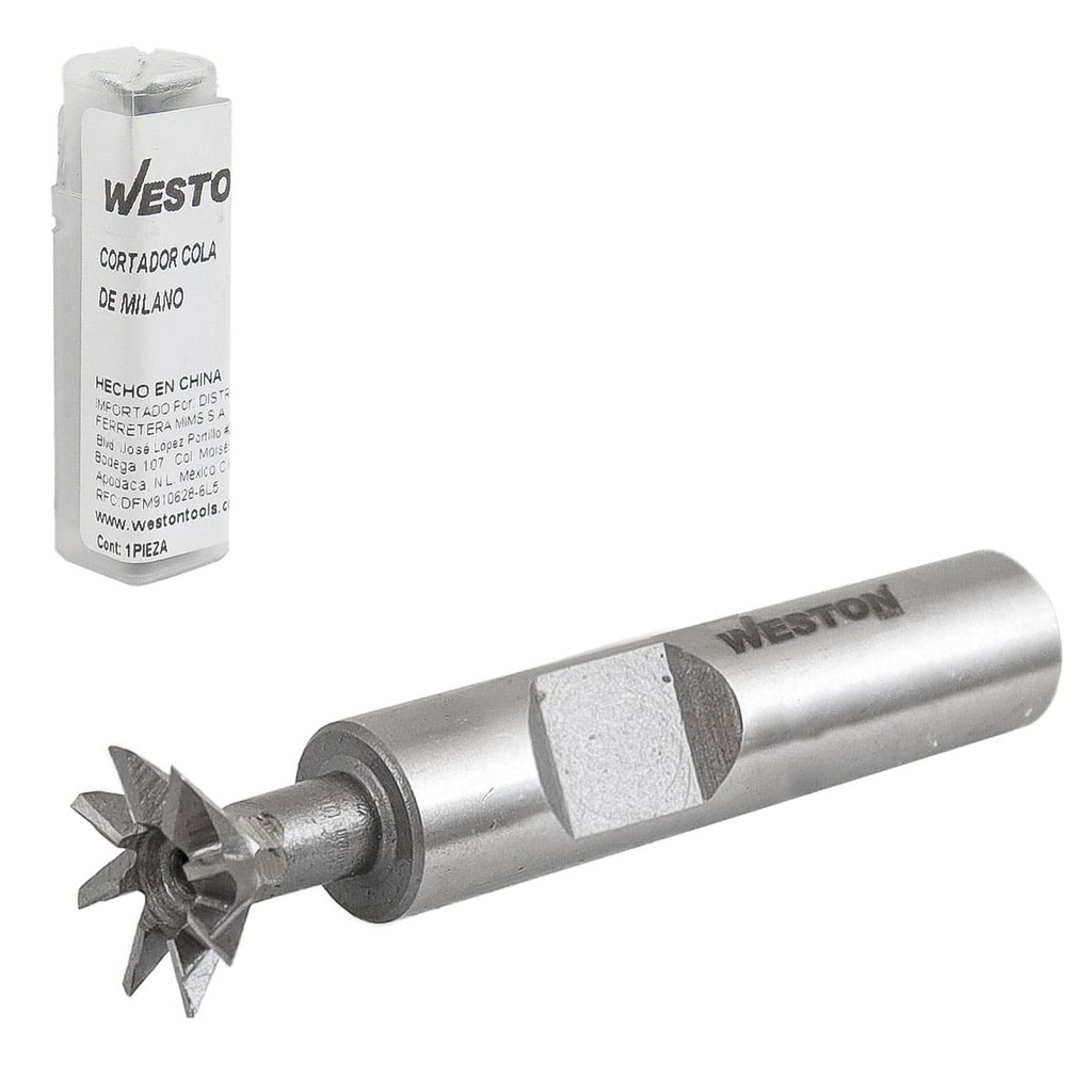 CORTADOR COLA DE MILANO 1/2" 45 GRADOS