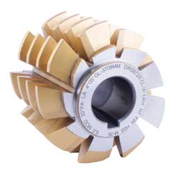 CORTADOR P/ENGRANE T/HOB COBALTO M35 C/REC. D/TITANIO 20° MOD. 1 63MM x 46MM X 1-1/4"