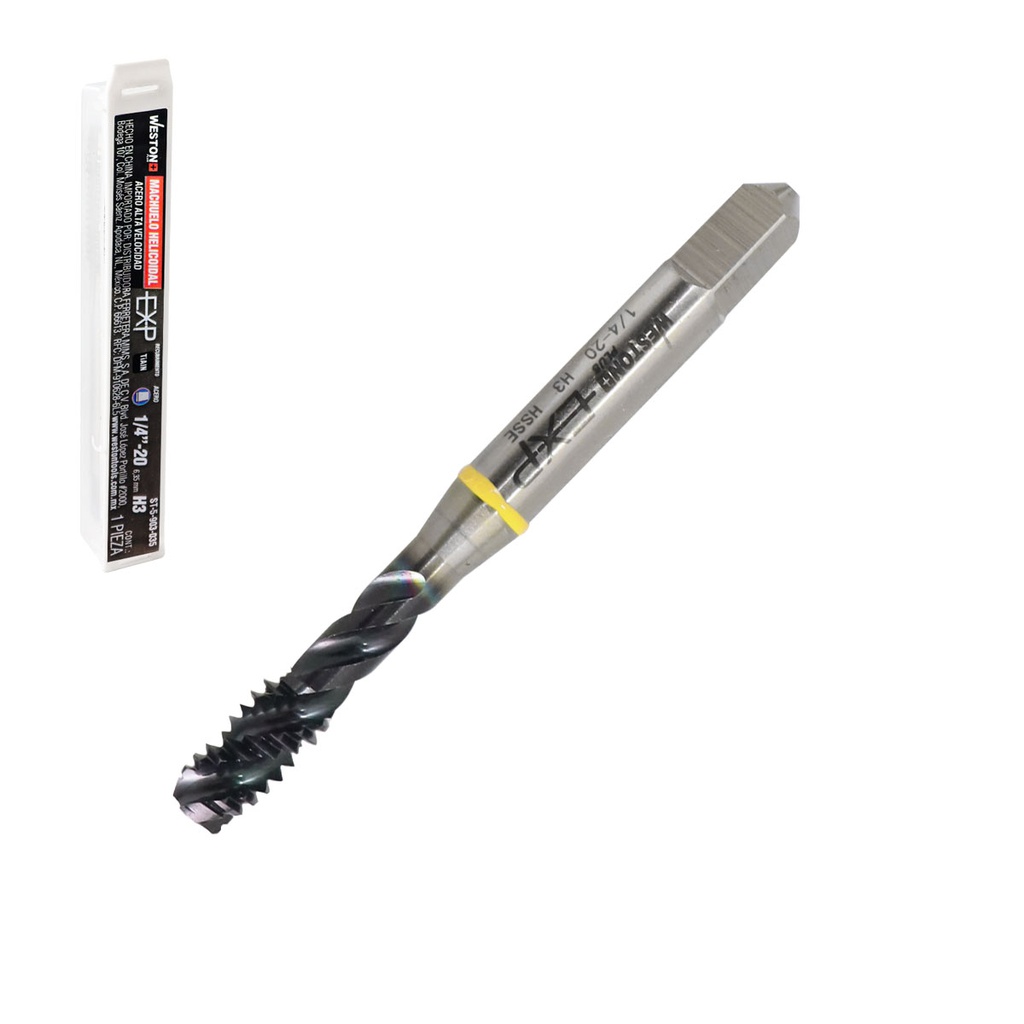 MACHUELO AAV C/TiALN HELICOIDAL 1/4"-20 P/ACERO WP EX-P