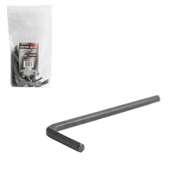 LLAVE HEXAGONAL L CORTA CrV  1/8" (PRECIO X PZA - EMPAQUE C/20 PZAS)