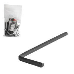 LLAVE HEXAGONAL L CORTA CrV  3MM (PRECIO X PZA - EMPAQUE C/20 PZAS)