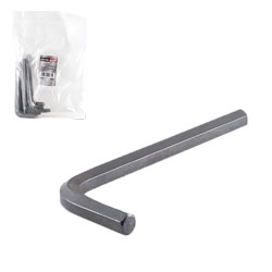 [ST-6-200-340] LLAVE HEXAGONAL L CORTA CrV  7MM  (PRECIO X PZA - EMPAQUE C/10 PZAS)