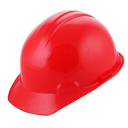 [ST-6-500-416] CASCO DE SEGURIDAD TIPO CACHUCHA C/MATRACA ROJO