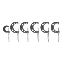 [STW-9305] JUEGO MICROMETRO P/EXTERIORES TIPO MT 6 - 12" 6 PIEZAS