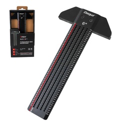 [STWS-1804-5339] REGLA DE ALUMINO EN FORMA DE T CON AGUJEROS PARA MARCADO 6&quot;