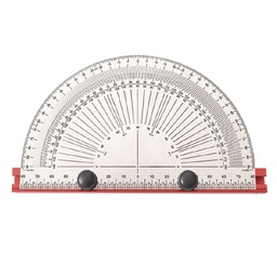 [STWS-1804-5779] TRANSPORTADOR DE PRECISION DE MARCADO DE AC. INOX. 6&quot; CON 1 LAPICERO Y PUNTILLAS