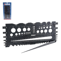 [STWS-8511-0069] CALIBRADOR MULTIFUNCIONAL METRICO/FRACCIONAL C/CALIBRADOR DE AGUJEROS 8x4&quot; ACERO INOX.