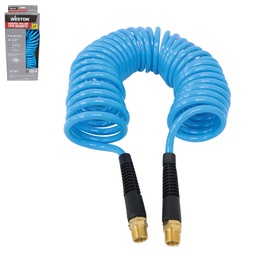 [W-70765] MANGUERA P/AIRE D/PU TIPO RESORTE 3/8' X 25´ CONECTOR 3/8'' NPT