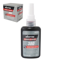 [WM-0910] FIJADOR DE ROSCAS 380 RESISTENCIA ALTA COLOR ROJO 50ml           