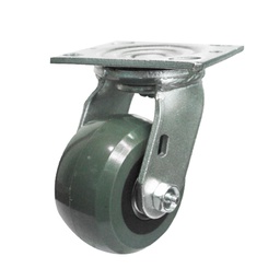 [Y-1176-100] RODAJA PU VERDE C/NAILON GIRA. 4X2&quot; USO RUDO