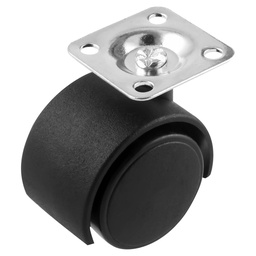[Y-2130-50] RODAJA TIPO YOYO C/PLACA 50MM (Precio x pieza - Empaque c/4 pzas)