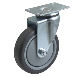 [Y-4030-100] RODAJA DE TPR CON PP GIRATORIA 4X2&quot;