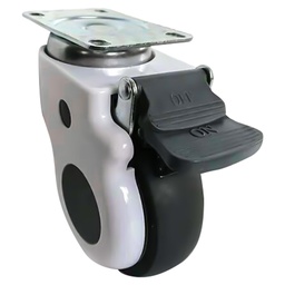 [Y-5005-75] RODAJA USO MEDICO TPR GIRATORIA C/FRENO 3'' x 1''