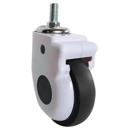 [Y-5010-75] RODAJA USO MEDICO TPR GIRATORIA C/ESPIGA ROSCADA 3'' x 1''