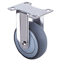 [Y-5026-75] RODAJA TPR HORQUILLA DE A. INOX. USO MEDIO FIJA 3'' x 1-1/4''