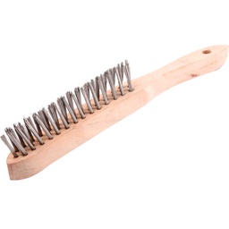 [Z-10125] CEPILLO C/MANGO MADERA 3X14 PINCELES FORMA V A. INOXIDABLE .014"