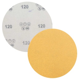 [Z-14885] DISCO DE LIJA AO GRIP ORO PAPEL C (SEMIABIERTO) 5" G100 (Precio x pieza - Empaque c/100 pzas)