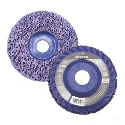 [Z-15705] DISCO D/FIBRA MORADO P/LIMPIEZA STRIP ALTA DENS. 4-1/27/8" T27 SiC (Precio x Pza. - Emp. c/5 Pzs.)