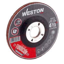 [Z-20155] DISCO D/DESBASTE P/FUNDICION 7" x 1/4"(6.35) x 7/8" F27 (Emp. c/5 Pzas - Precio x Pza)