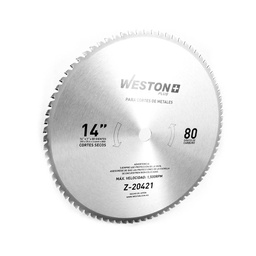 [Z-20421] DISCO CARBURO P/SIERRA 14" X 80D CORTE METAL SECO